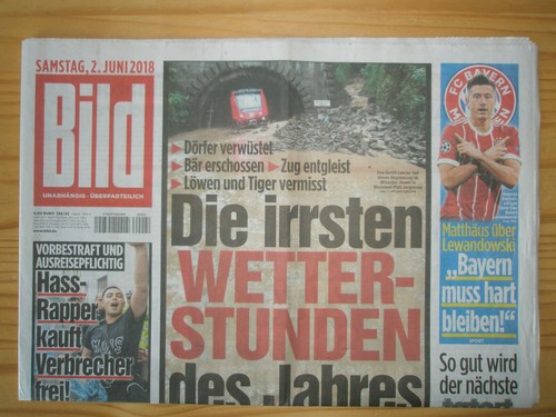 Bildzeitung 2018 ein - bildzeitung, 2.06.2018