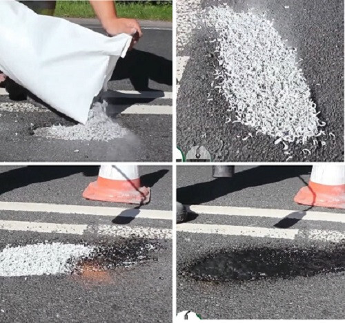 Asphalt reparatur chipfill - asphalt,