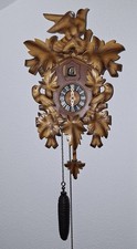 Alte Schwarzwälder Kuckucks Uhr Holz geschnitzt ca. 100 Jahre alt