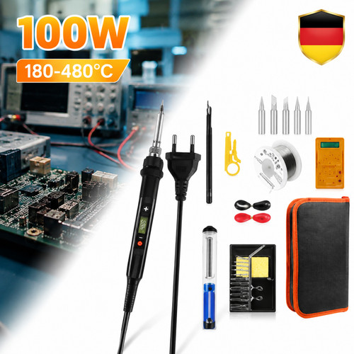 Digital lötkolben 100w - 100w, lcd