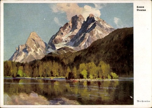 Künstler maurus hanns - künstler, ak