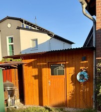 Holzhütte Anbau Garage