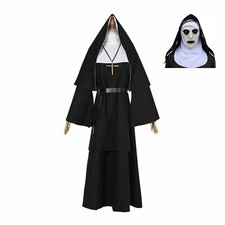 Herren Halloween The Nonne Valak Kostüm Erwachsene Zombie Nonne Robe Kostüm Outfit