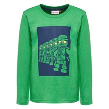  LEGO® NINJAGO® Jungen Langarmshirt THOMAS 614 -"Glow in the Dark" grün