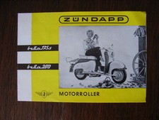 Zündapp Motorroller Bella 175S, Bella 200, Prospekt / Brochure / Depliant, D