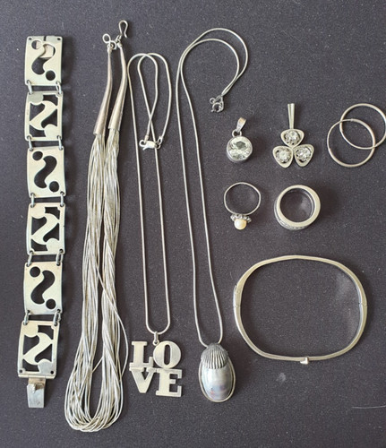 Konvolut schmuck silber - konvolut,