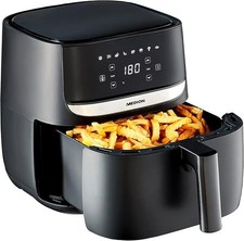 Heißluftfritteuse Schwarz Airfryer 1700W 5,7L Automatik - Medion MD 10532 E50 XL