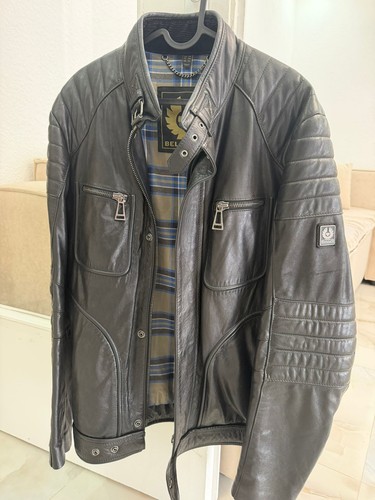 Belstaff lederjacke schwarz - belstaff,