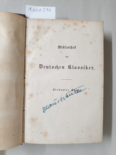 Bibliothek der deutschen - der,