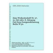 Zeiss Werkzeitschrift Nr. 37