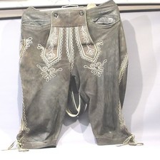 Bayerische 3/4 Lederhose mit