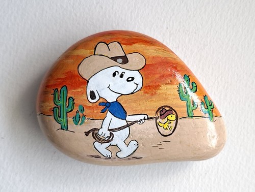 Bemalter stein der - bemalter, "..