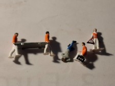 Preiser H0 -  5 Figuren Unfallstelle  -  aus Feuerwehrsammlung - ohne OVP