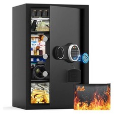 72L Großer Fingerabdruck Tresor (mit Delle) Feuerfeste Dokumententasche,