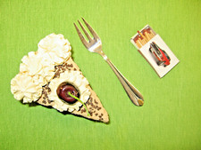 1 Kuchengabel Paloma Picasso PEARL, V u B 120g versilbert und mit GOLD #B2107DG