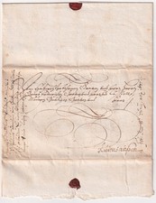 Vorphilatelie Schnörkelbrief Adelsbrief nach Rüdershausen 30 jähriger Krieg 1637