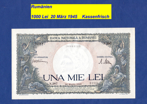 Rumänien 1000 lei 1945 - rumänien, /