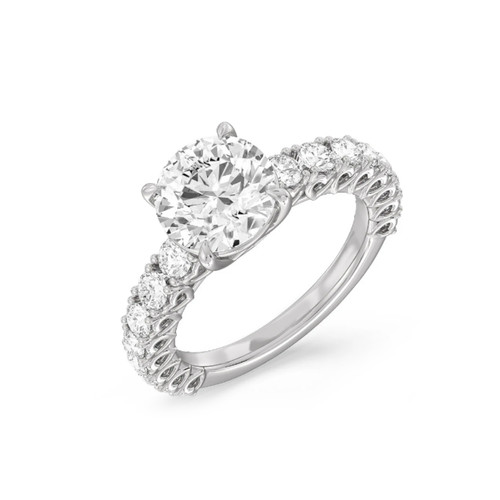 Ehering runder diamant - runder,