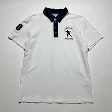 Déesse Vintage 90s Tennis Polo Shirt Herren Ralph Lauren Style weiß S / M