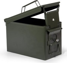 Munitionskiste, US Ammo Box, Patronenbox, Aufbewahrungsbox (Abschließbar-30cm)