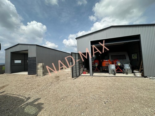 Blechgarage 6x9x4m halle - 6x9x4m,