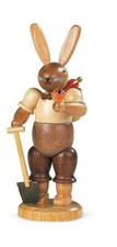 Osterfigur Hasengärtner natur