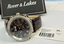 Schöne Automatik Herrenuhr Rover & Lakes Voll-Kalender Geriffelter Ring CGS-4007