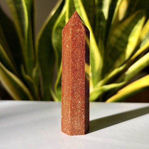 Goldfluss obelisk heilstein - obelisk, |