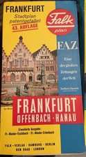 Falk Stadtplan CityMap FRANKFURT AM MAIN 43. Auflage Nov 1980 Patentgefaltet