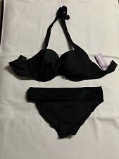 Bikini Größe 36 Cup E/F Bügel Neckholder In Schwarz Lascana Neu.