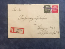 Bedarfsbrief Sudetengau 14.11.1938 mit Notstempel Altrohlau und Eingangsstempel