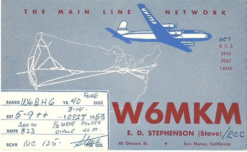 Vintage amateurfunk qsl karte - vintage,