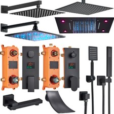 Schwarz Unterputz Duscharmatur