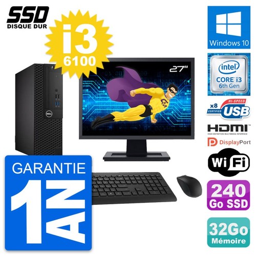 Dell 3050 sff - pc, 27"