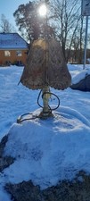 alte Tischlampe Messing mit