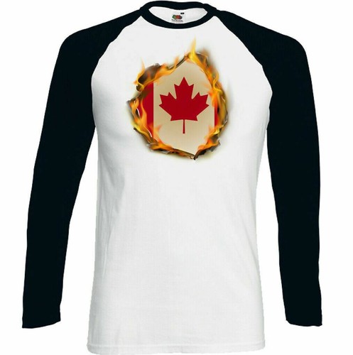 Canadian national flag flames - flag,