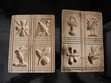 2 alte Springerle Holzmodel