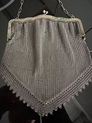 Antike kettengeflecht tasche - kettengeflecht,