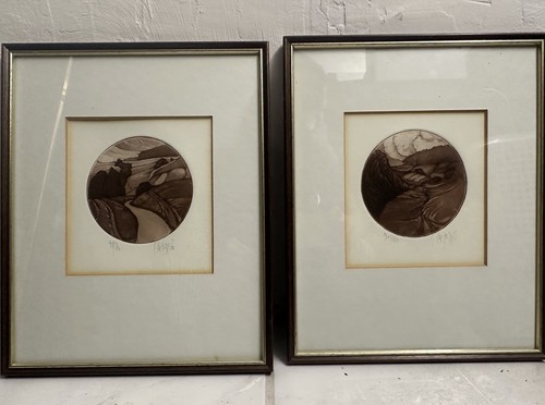Paar vintage lithographie - paar,