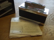 Vintage Tischfeuerzeug - Chronex 1000 - altes Gasfeuerzeug - OVP mit Werbung