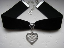 Oktoberfest Kropfband Herz Halsband Trachten-Kette Dirndl Schmuck Wiesen Wasen