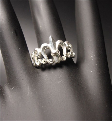 Ring lilie 925er silber - lilie,