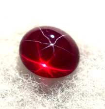 Natürlicher selten gefundener 6 Strahlen Stern Rubin 13,30 ct zertifizierter ...