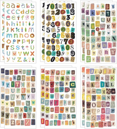 648 stück vintage buchstaben - 648,