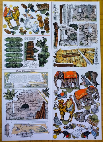 Papierkrippe weihnachtskrippe - papierkrippe,