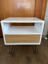 Nachttisch / Nachtschränkchen Weiß Mit Schublade 