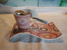 Villeroy u. Boch  Espresso Gedeck m. Löffel , NEW WAVE, Mombasa Limited Edition