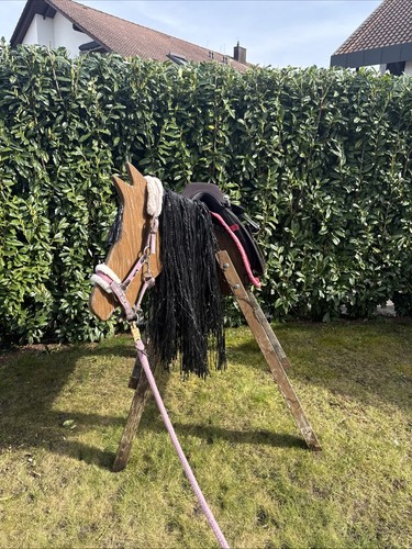 Holzpferd mit springs sattel - mit,