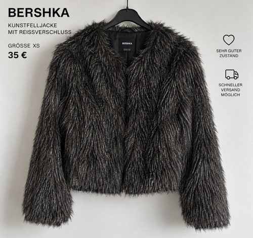 Bershka damen kunstfelljacke - bershka,