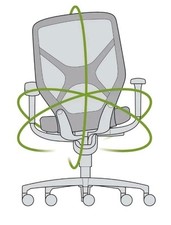 Wilkhahn IN  184/7 Bürodrehstuhl Kleiderbügel Stoff Schwarz Neuwertig